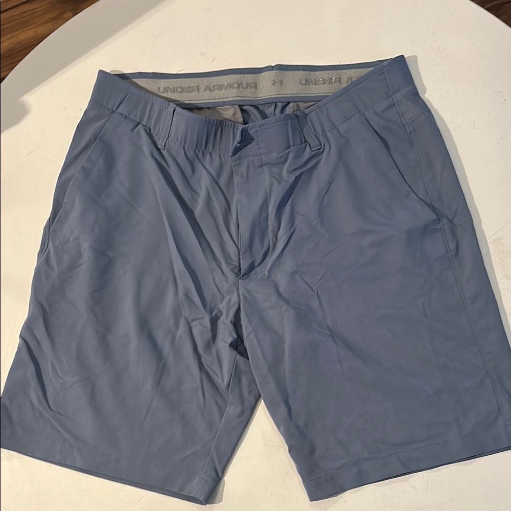 Under Armour Blue Flat Front Shorts